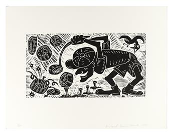 MOCK, RICHARD. [Mockofthetimes: 60 Linocuts Appearing in the Op-Ed Pages of The New York Times].